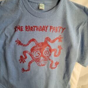 the Birthday Party   band   t shirt size  mens Large Tall light blue